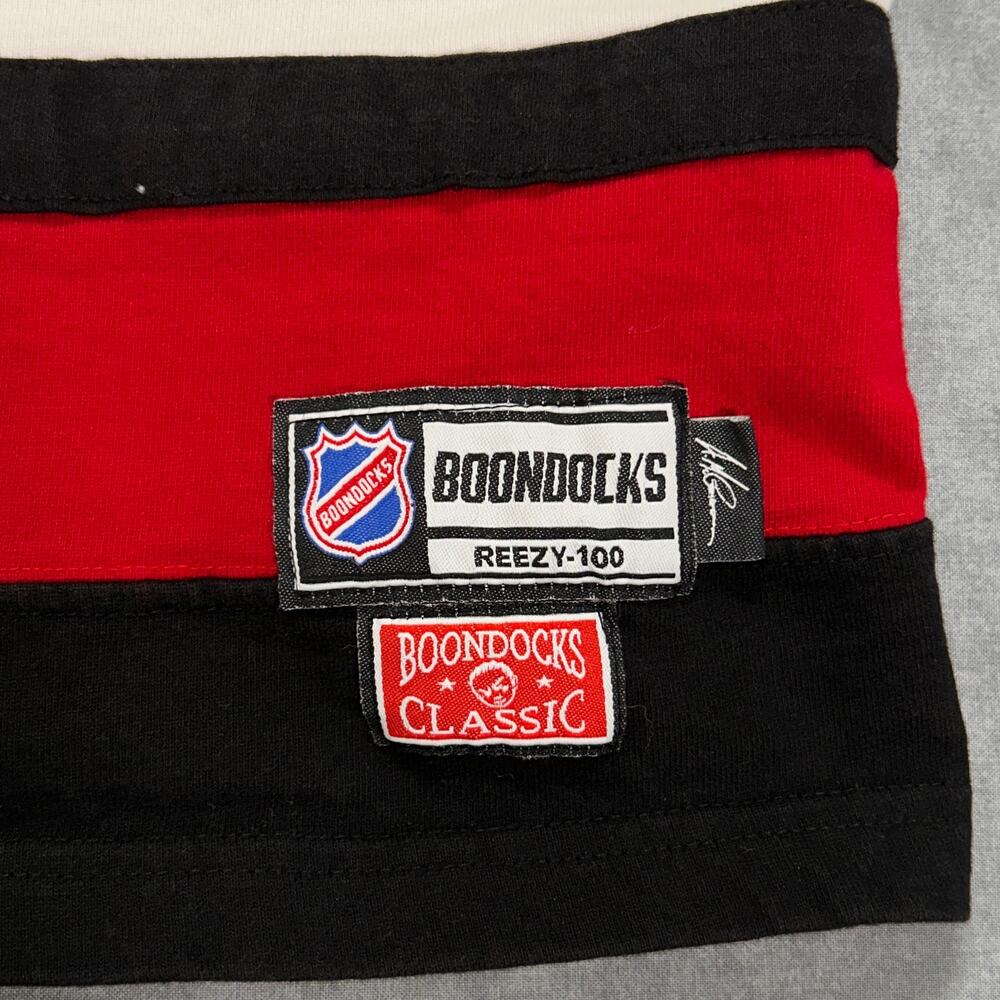 Boondocks Classic Reezy-100 hockey sportswear short sleeve jersey tshirt mens L - Picture 3 of 10